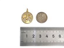 Load image into Gallery viewer, CZ Micro Pave Fairy Angle With Wing charm, sku#L406