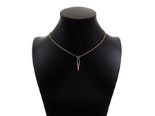 Load image into Gallery viewer, Gold Filled CZ Micro Pave Teardrop Shape Pendant, 14K Gold Filled Charm, Necklace Bracelet Charm Pendant,6x27mm,Sku#CP25