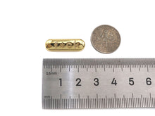 Load image into Gallery viewer, 18k Dainty Gold F*CK On Oval Bar Connector/Pendant, Bracelet Necklace Oval Connector,7x23mm,Sku#L464