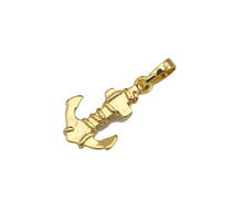 Load image into Gallery viewer, Boat Anchor Shape Pendant/Charm, 18K Gold Charm, Necklace Bracelet Charm Pendant,11x17mm,Sku#FH167