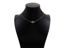 Load image into Gallery viewer, Gold Filled Cobalt CZ Micro Pave Evil Eye Rhombus Shape Pendant,14K Gold Filled Evil Eye Charm, Necklace Bracelet Pendant,11x19mm,Sku#CP26