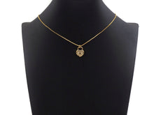 Load image into Gallery viewer, CZ Micro Pave Hollow Out Heart Shape Lock Pendant, Lock Pave Charm, Sku#F1184C