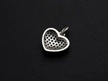 Load image into Gallery viewer, Clorful CZ Micro Pave Mini Heart Pendant, Heart Shaped Pave Pendant, Gold/Rose Gold/Silver/Gunmetal plated, 10mm, Sku#FH40