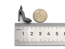 Load image into Gallery viewer, CZ Micro Pave High-heel Shoes Shape Charm/Pendant,  18x17x6mm, sku#F1265C