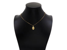 Load image into Gallery viewer, Cobalt Blue CZ Micro Pave Evil Eye On Oval Shape Pendant, 18K Gold Medallion Charm, Necklace Bracelet Charm Pendant,10x16mm,Sku#FH168