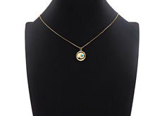 Load image into Gallery viewer, Red Turquoise Stone Coin Pendant/Charm, Sku#L408