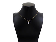 Load image into Gallery viewer, Gold Filled Big Clear CZ Micro Pave Flower Shape Pendant,14K Gold Filled Charm, Necklace Bracelet Charm Pendant,13x16mm,Sku#CP28