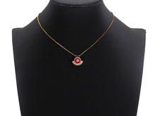 Load image into Gallery viewer, CZ Pave Enamel Evil Eye Pendant/Charm, Black/Blue/Red Evil eye,SKU#Z737C