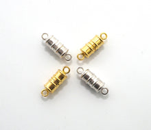 Load image into Gallery viewer, Silver/Gold/Black/White Plated Strong Magnetic Cylinder Clasp,6X17mm Clasps,Beading supplies, SKU#C66