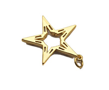 Load image into Gallery viewer, CZ Micro Pave Large Five Star Shape Pendant , 23x25mm,  SKU#F1186C