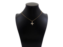 Load image into Gallery viewer, Gold Filled Big Clear CZ Micro Pave Clover Shape Pendant,14K Gold Filled Clover Charm, Necklace Bracelet Pendant,16x19mm,Sku#CP29