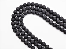 Load image into Gallery viewer, Wholesale Black Lava Round Beads, 4mm/6mm/8mm/10mm/12mm/14mm