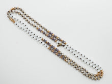 Load image into Gallery viewer, 36 Long Hand Knotted Multi Color Crystal Necklace, sku #D30C