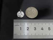 Load image into Gallery viewer, CZ Micro Pave Moon Star On Round Coin Shape Pendant, Gold/Silver Plated Jewelry, Necklace Bracelet Charm Pendant, 10mm,sku#F1230