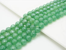 Load image into Gallery viewer, Mystic Plated Natural Faceted Green Aventurine beads, 6mm/8mm/10mm, SKU#U304