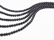 Load image into Gallery viewer, Wholesale Black Lava Round Beads, 4mm/6mm/8mm/10mm/12mm/14mm