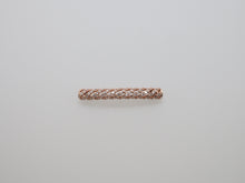 Load image into Gallery viewer, CZ Micro Pave Twill Curved Tube Beads, Tube Beads for Bracelet, CZ Pave Spacer, Gold/Rose Gold/Black/Silver Spacer Tube, 5x35mm,sku#G400C