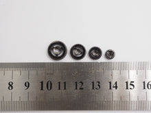 Load image into Gallery viewer, Micro Pave Black CZ On Black Wheel Spacer Beads, Cubic Zirconia Wheel Round Spacer Beads,Pave Beads,6/8/10/12mm, sku#C72