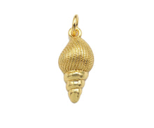 Load image into Gallery viewer, CZ Micro Pave Sea Snail Pendant/Charm, sku#L412