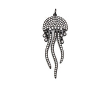 Load image into Gallery viewer, CZ Micro Pave Jellyfish Shape Pendant, SKU#F1233C