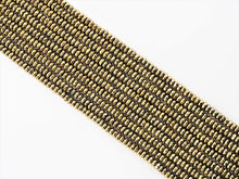 Load image into Gallery viewer, Quality Natural Pyrite Color Hematite,Rondelle Faceted Beads, sku#S95
