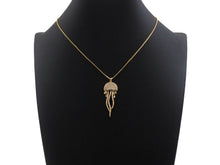 Load image into Gallery viewer, CZ Micro Pave Jellyfish Shape Pendant, SKU#F1233C