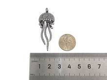 Load image into Gallery viewer, CZ Micro Pave Jellyfish Shape Pendant, SKU#F1233C