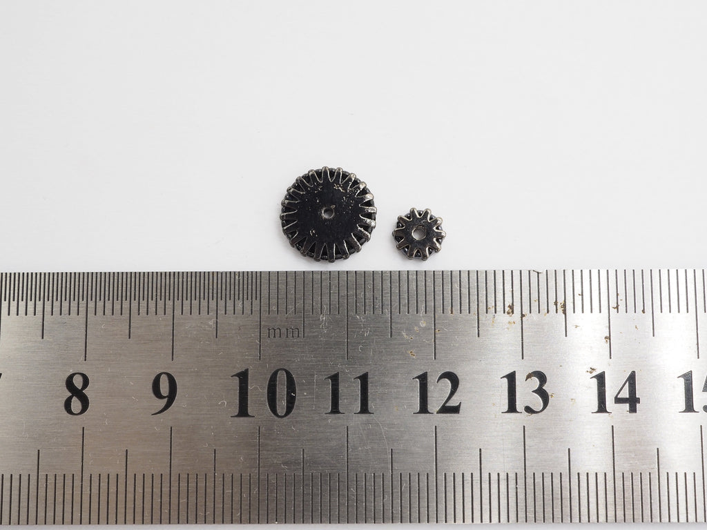 Black CZ Micro Pave On Black Flower Wheel Spacer Beads, Cubic Zirconia Coin Spacer Beads, Micro Pave Beads,6/8/10/12mm, sku#C73