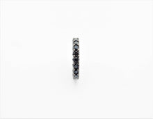 Load image into Gallery viewer, Black CZ Micro Pave On Black Flower Wheel Spacer Beads, Cubic Zirconia Coin Spacer Beads, Micro Pave Beads,6/8/10/12mm, sku#C73