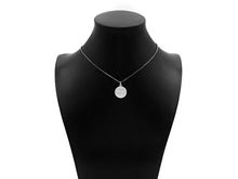 Load image into Gallery viewer, CZ Micro Pave Matte Gold Black Silver Cross Flower Coin Pendant/Charm,Y456
