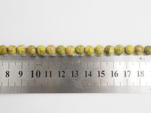 Load image into Gallery viewer, Smooth Round Africa Turquoise beads, 6mm/8mm/10mm/12mm Yellow Green Gemstone beads, AfricaTurquoise beads, 15.5inch strand, SKU#U267