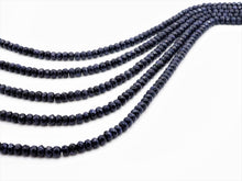 Load image into Gallery viewer, Natural Faceted Blue Goldstone beads, 2x4/4x6/5x8mm Natural Blue Gemstone beads, Natural Goldstone Beads, 15.5inch strand, SKU#U261
