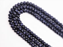Load image into Gallery viewer, Natural Faceted Blue Goldstone beads, 2x4/4x6/5x8mm Natural Blue Gemstone beads, Natural Goldstone Beads, 15.5inch strand, SKU#U261