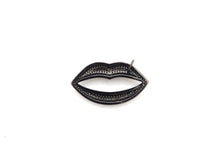 Load image into Gallery viewer, CZ Micro Pave Large Lip Pendant/Charm,Cubic Zirconia Paved Charm/Focal, Necklace Bracelet Charm Pendant, 36x20mm,sku#F522/F531