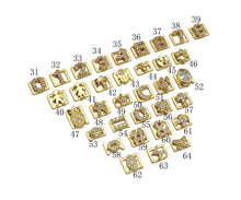 Load image into Gallery viewer, Gold Personalized Charm Bangle, charm bangle, letter Bangle,  Name Bangle, sku#X190