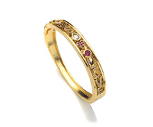 Load image into Gallery viewer, Gold Personalized Charm Bangle, charm bangle, letter Bangle,  Name Bangle, sku#X190
