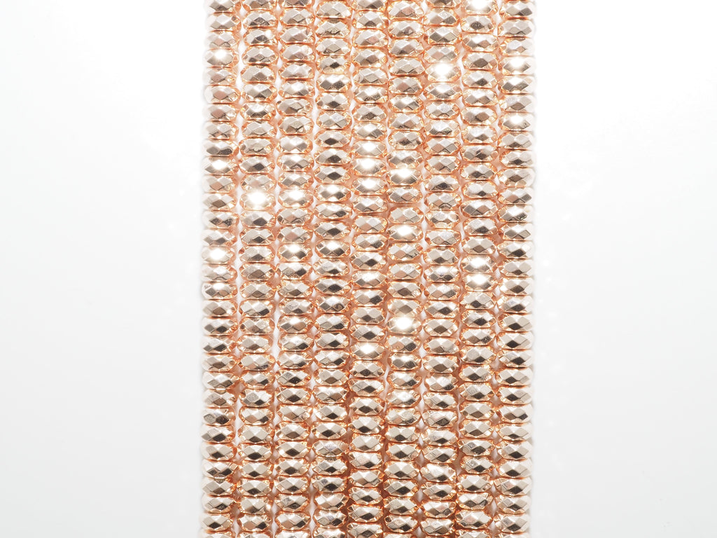 2018 New Light Rose Gold Color Hematite-2x3/2x4/3x6/3x8mm Ro