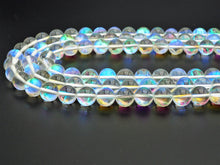 Load image into Gallery viewer, Beautiful Glossy Clear Spectrolite Quartz, Crystal Round bea