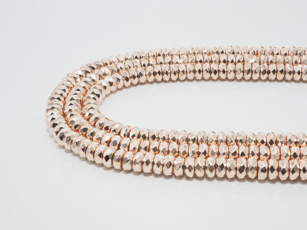 2018 New Light Rose Gold Color Hematite-2x3/2x4/3x6/3x8mm Ro