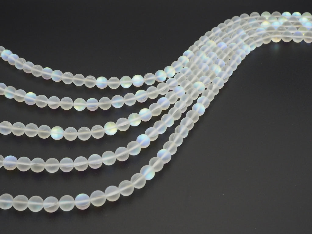 Beautiful White Spectrolite Quartz Matte,sku#U295