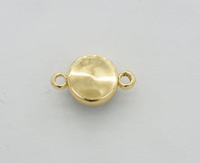 Load image into Gallery viewer, Gold/Silver Mystic Drusy Round Connector, sku#V24C