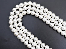 Load image into Gallery viewer, High Quality White Mother of Pearl Round Smooth Beads, Sku#U316