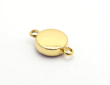 Load image into Gallery viewer, Gold/Silver Mystic Drusy Round Connector, sku#V24C