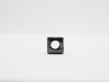 Load image into Gallery viewer, 7mm Black CZ Pave On Black Big Hole Cube Spacer Micro Pave Beads, Cubic Zirconia Cube Space Beads, SKU#C77