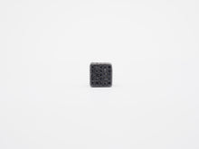 Load image into Gallery viewer, 7mm Black CZ Pave On Black Big Hole Cube Spacer Micro Pave Beads, Cubic Zirconia Cube Space Beads, SKU#C77