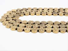 Load image into Gallery viewer, Natural Gold Druzy Style Hematite Beads, S101
