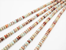 Load image into Gallery viewer, Quality Natural Serpentine Rondelle Smooth Beads, Sku#U313C