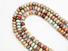 Load image into Gallery viewer, Quality Natural Serpentine Rondelle Smooth Beads, Sku#U313C