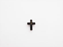 Load image into Gallery viewer, Black CZ Micro Pave On Black Cross Spacer Beads, Cubic Zirconia Cross Space Beads, Cross Charm, 10x13x4mm, SKU#C79
