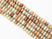 Load image into Gallery viewer, Quality Natural Serpentine Rondelle Smooth Beads, Sku#U313C